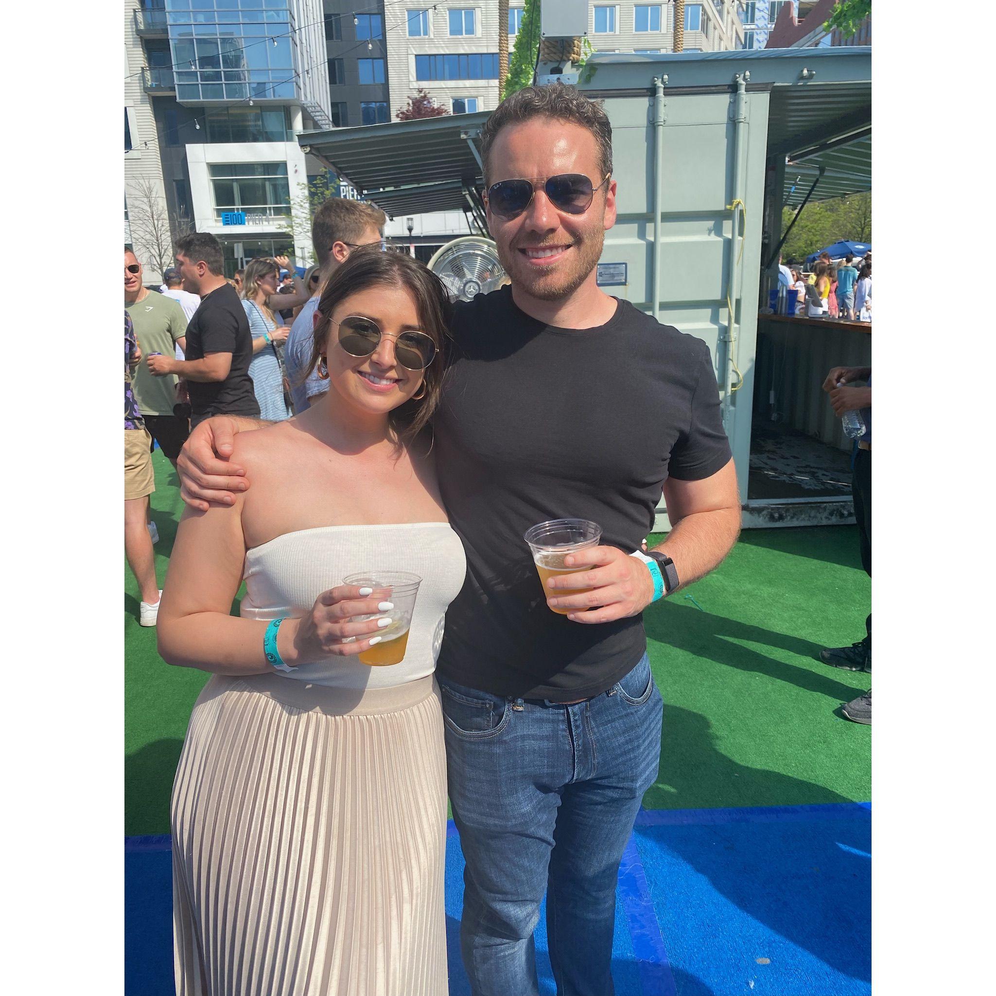 Our first photo together- May 2022