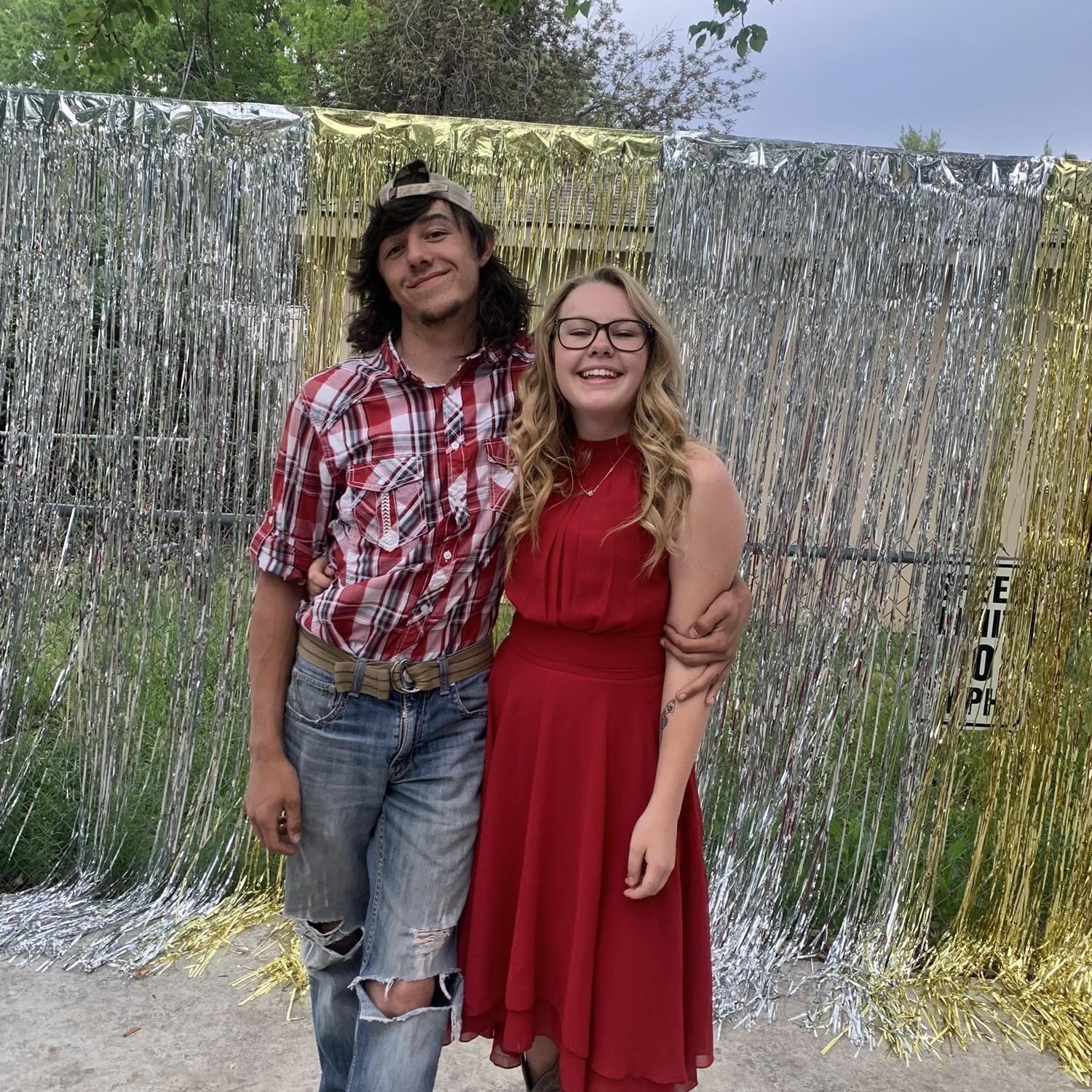 Backyard prom. Dillon was crowned prom king that night.