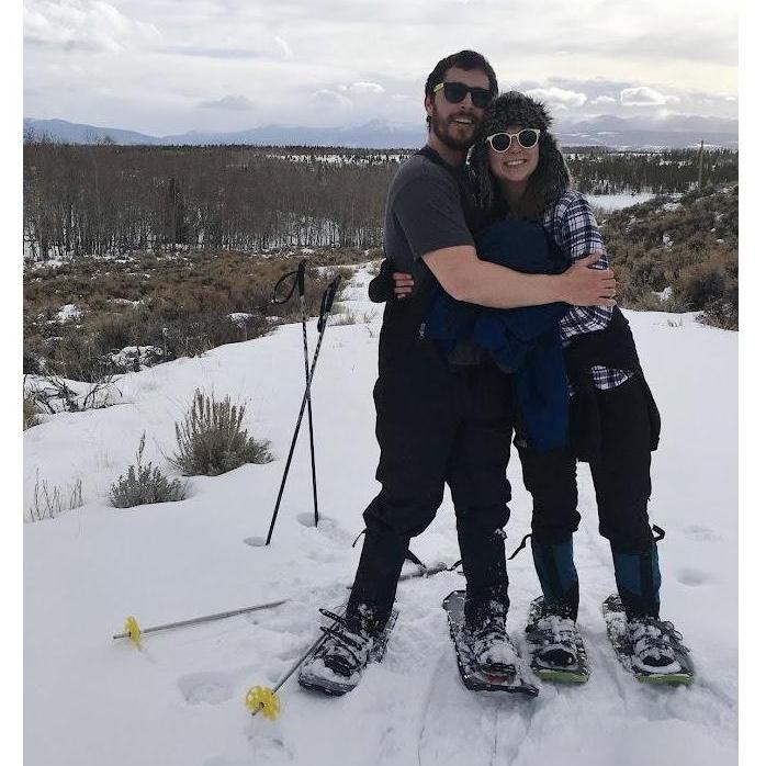 First time snowshoeing! Thanks Gus and family for hosting!