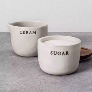 Hearth & and Hand with Magnolia - Hearth and Hand with Magnolia Stoneware Cream Cellar And Sugar Bowl Joanna Gaines Limited Edition