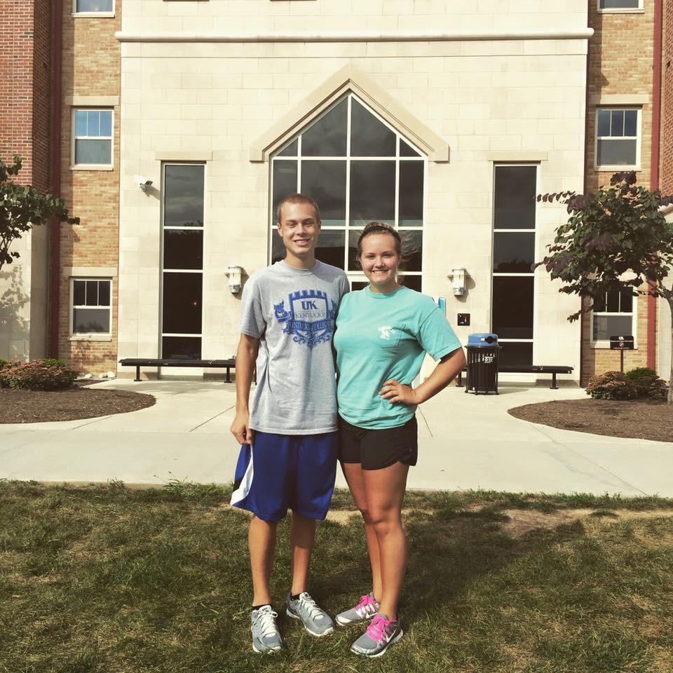 August 2015; After we moved into our dorms freshman year at UK!