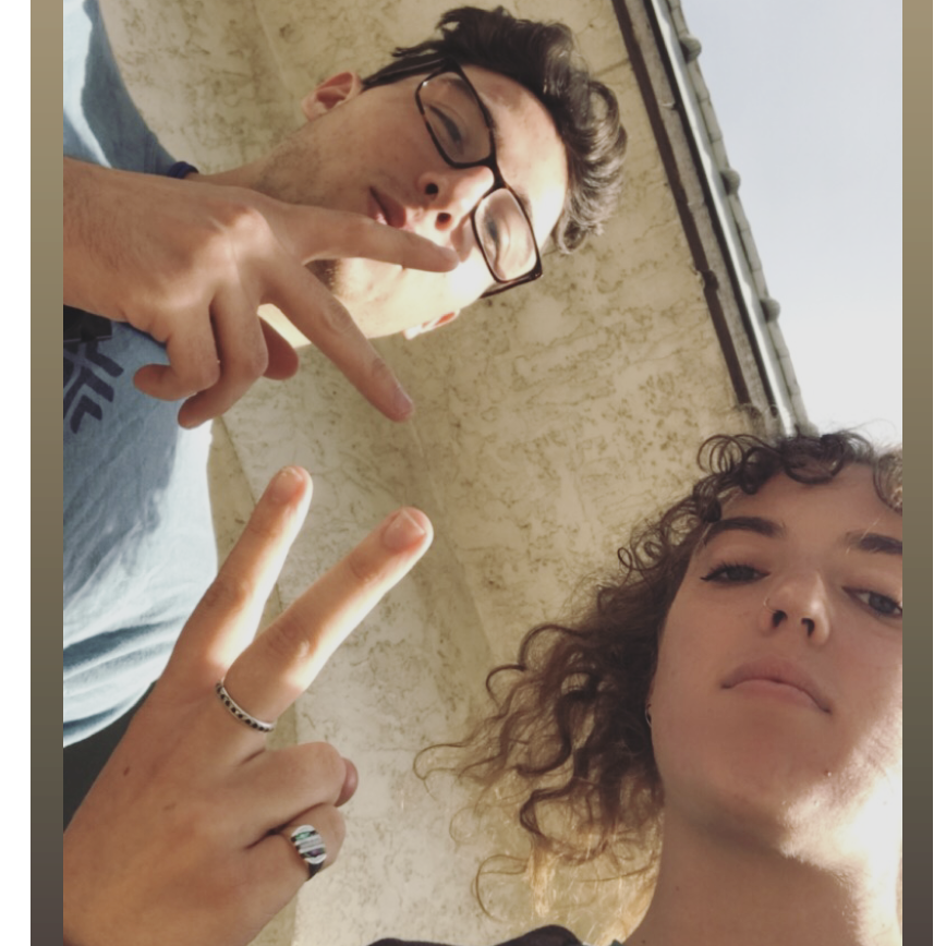 Our first photo together