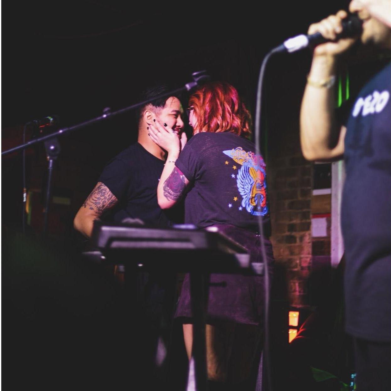 The moment after THE question. Morgan's perfect Penny Lane moment. #RockstarWifeLife