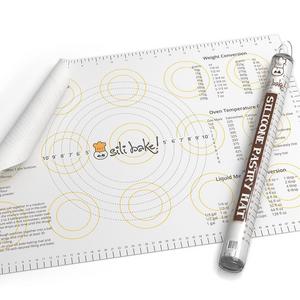 The Original Silicone XLarge Pastry Baking Mat with Measurements. Finally a Baking Mat that Really Works