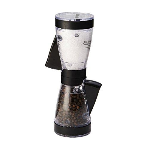 Kamenstein Dual Salt and Pepper Grinder, Black
