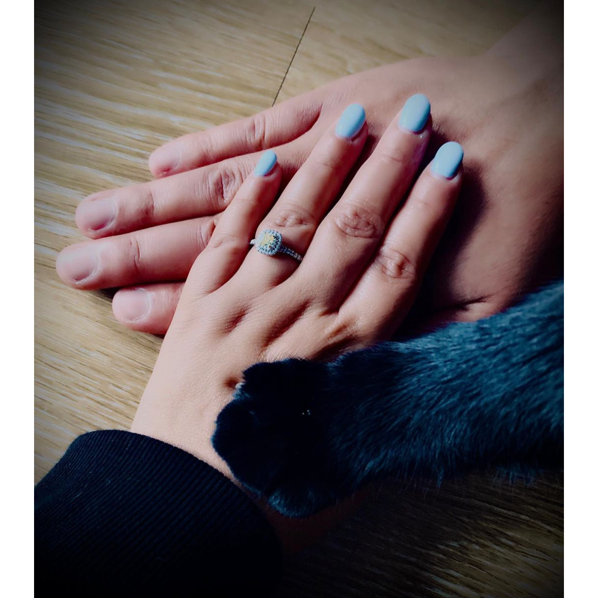 When we got engaged, 2019