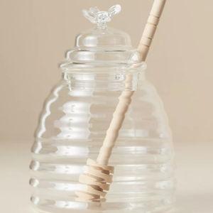Glass Honey Pot with Dipper