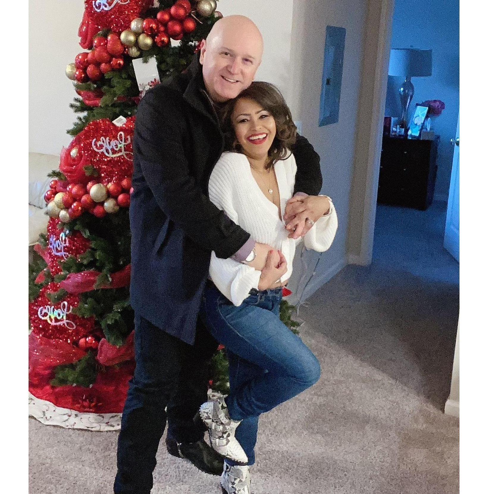 Going out for dancing and dinner with friends.