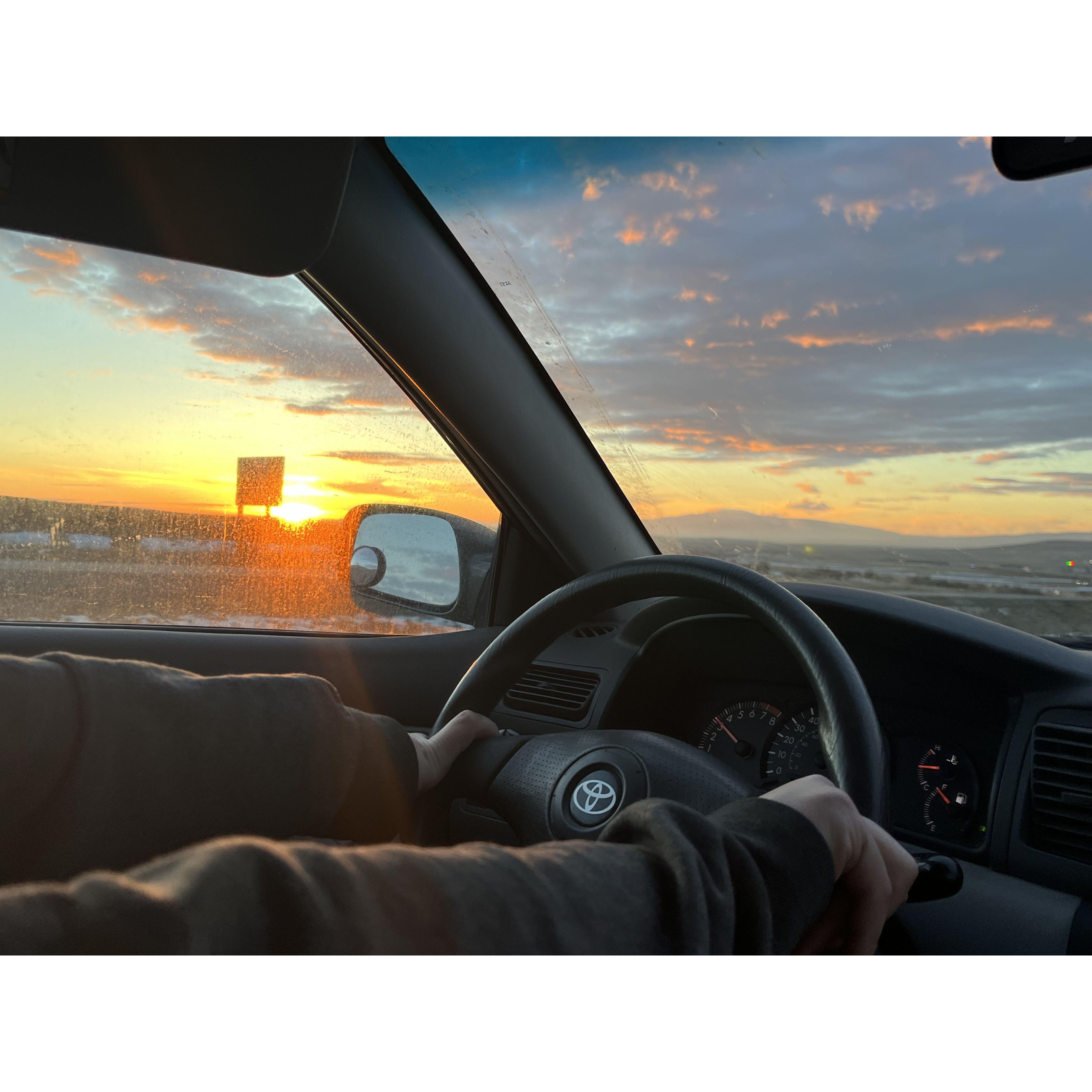 We drove from Salt Lake City, UT to Boise, ID during our extended visit over Christmas break.