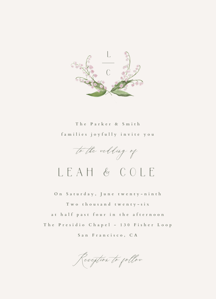 Zucchero Classic | Light Oatmeal | Zola Wedding Invitations