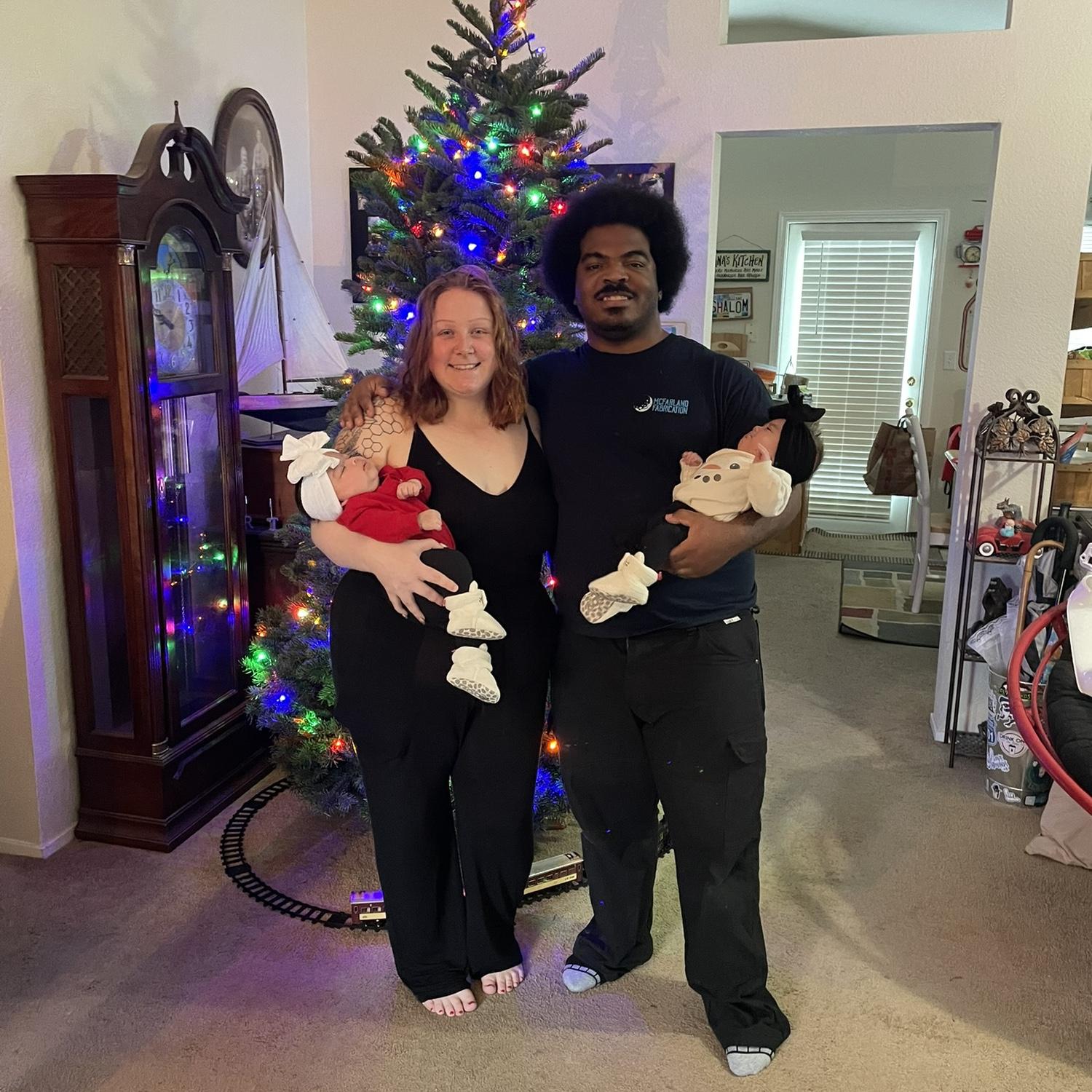 Our first Christmas with the girls