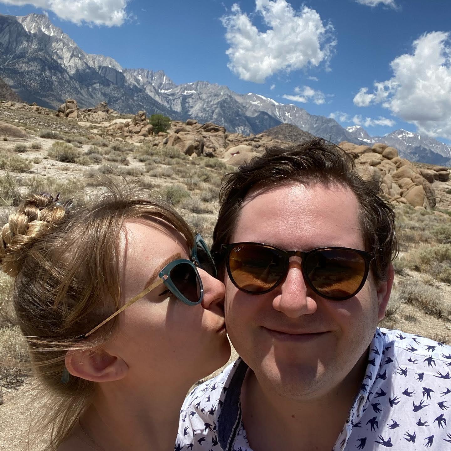Alabama Hills with the Eastern Sierra Nevada's in the background