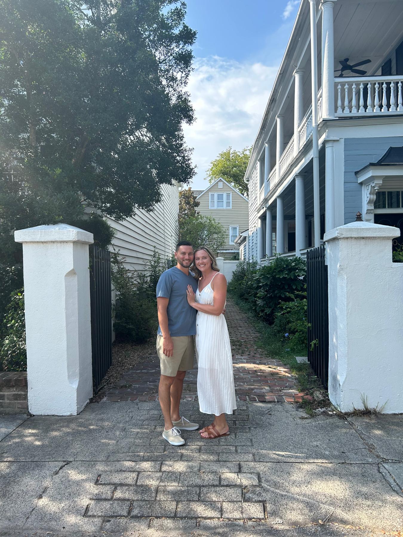 Engagement photo shoot in Charleston, SC.