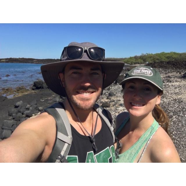 Black sand beach on the King's Road hike in Maui.