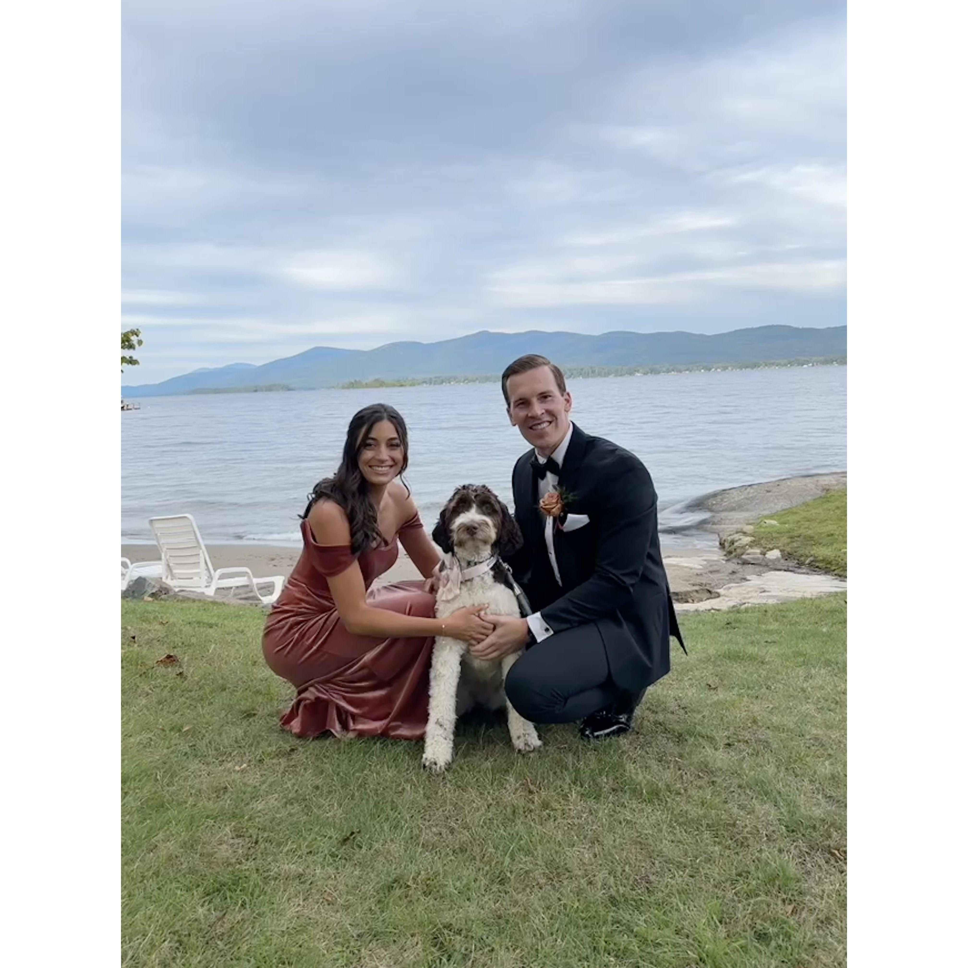 Hazels first wedding appearance at Uncle Brian and Aunt Danielles wedding in Lake George, NY