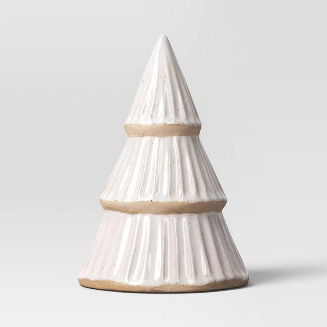 7.5" Ceramic Christmas Tree Figurine - Wondershop™ White