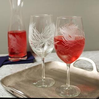 Peacock All Purpose Wine Glass, Set of 4