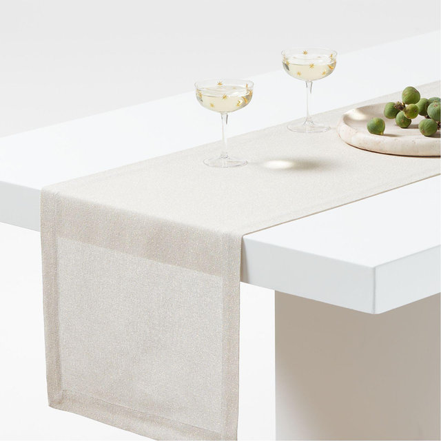 Marin 90" Gold Textured Table Runner