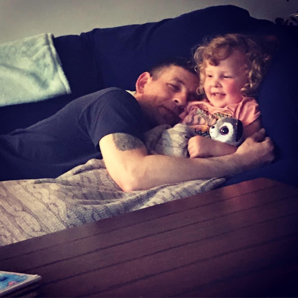 Jason & Monroe — cuddle buddies!!