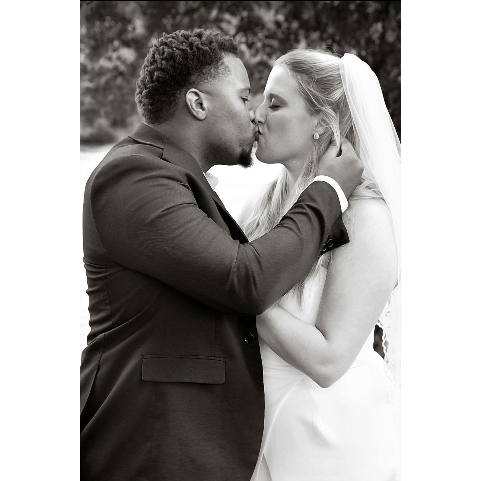 Our wedding day in 2020 