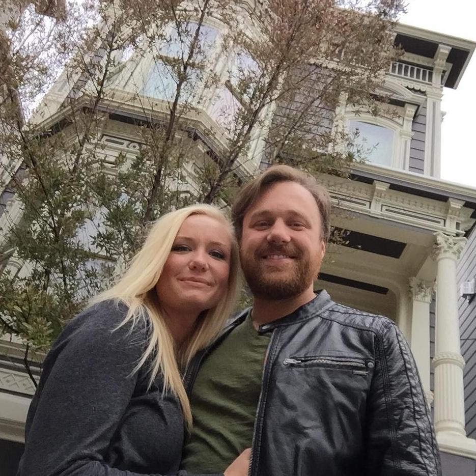 Visiting the Tanner's! The "Full House" house in San Fransisco, California.