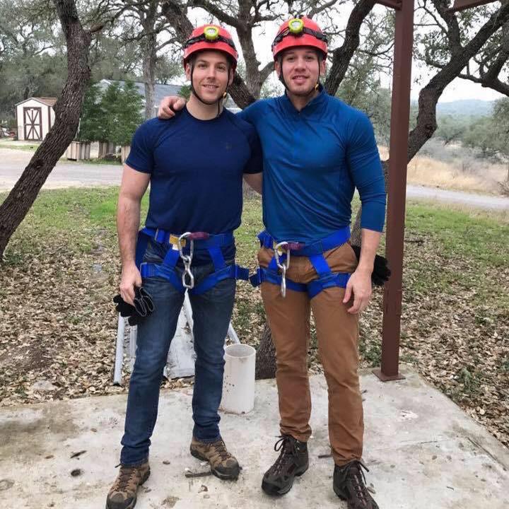 Our first Valentine's Day - Exploring caves in Austin, TX