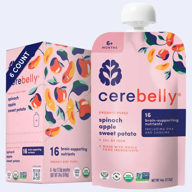 Spinach Apple Sweet Potato Puree 6 Pack