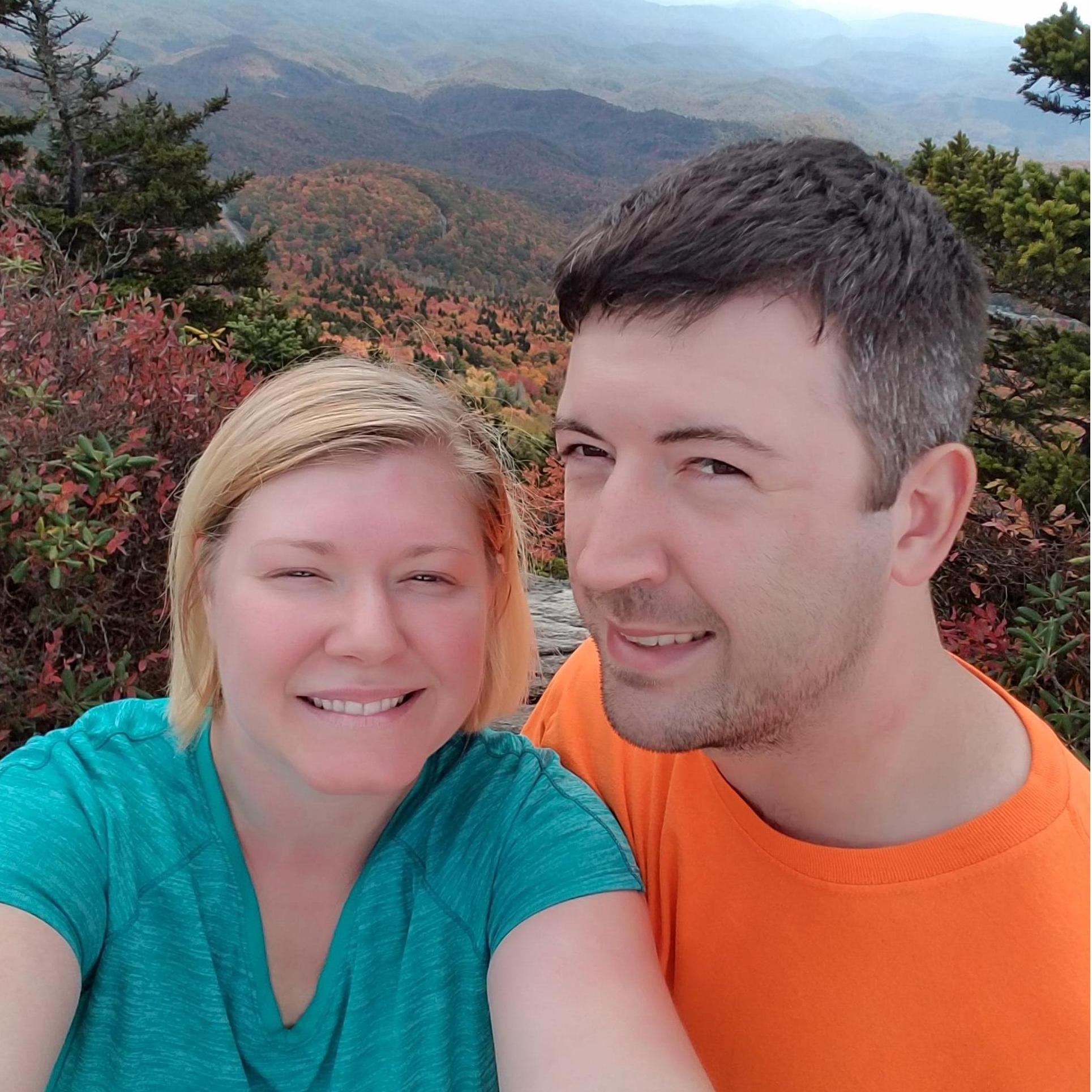 We love the outdoors, especially on the Blue Ridge Parkway