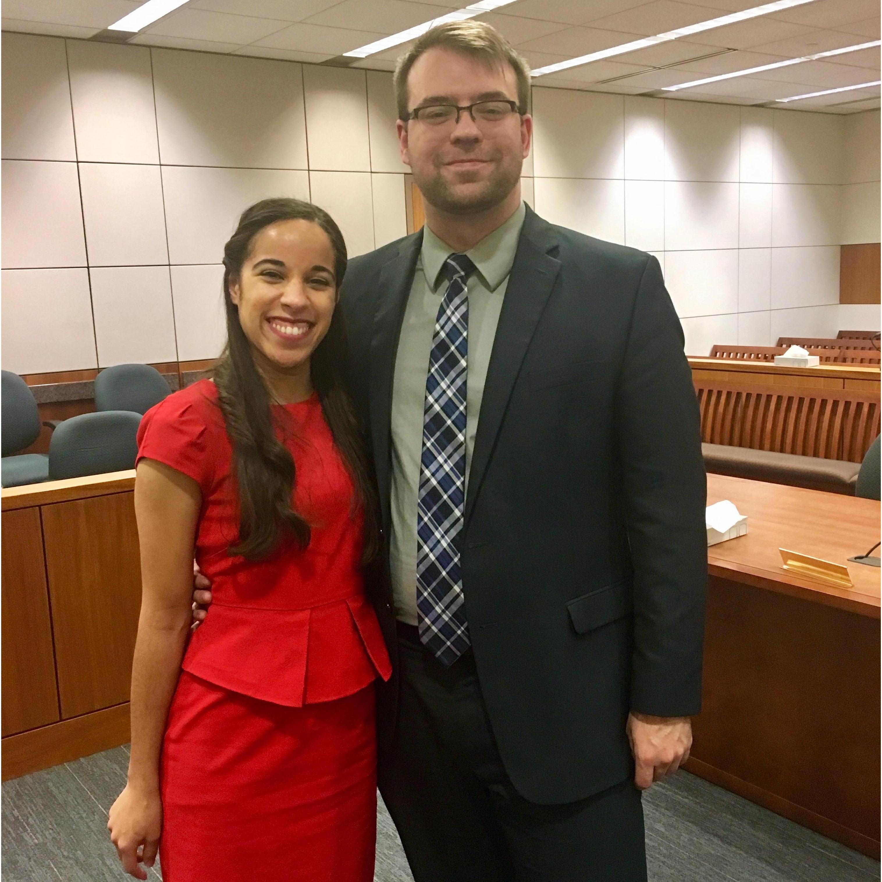 When Jasmine was sworn in to the Alaska bar, Spenser was the only person she invited to watch in person.