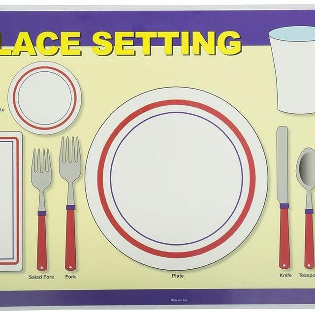 Painless Learning Place Setting Placemat 12 x 17 1/2 inches