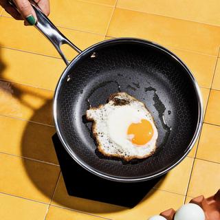 Hybrid Nonstick Fry Pan with Tempered Glass Lid