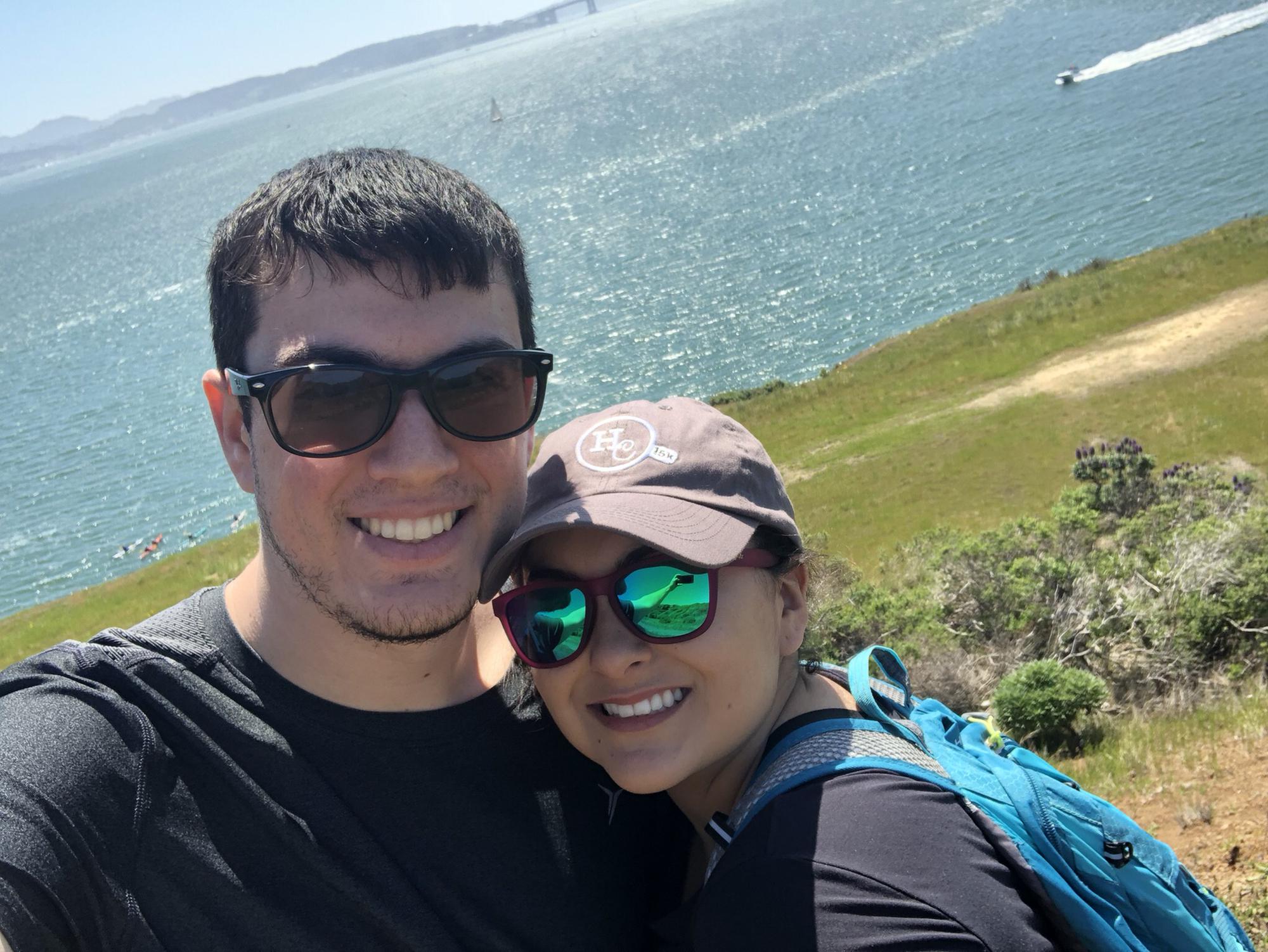 We love going on outdoor adventures. This one was taken at Angel Island.