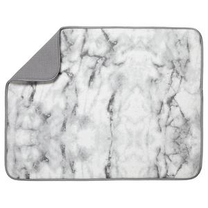 Schroeder & Tremayne Inc. - S&T XL Microfiber Dish Drying Mat, 18" x 24", Marble