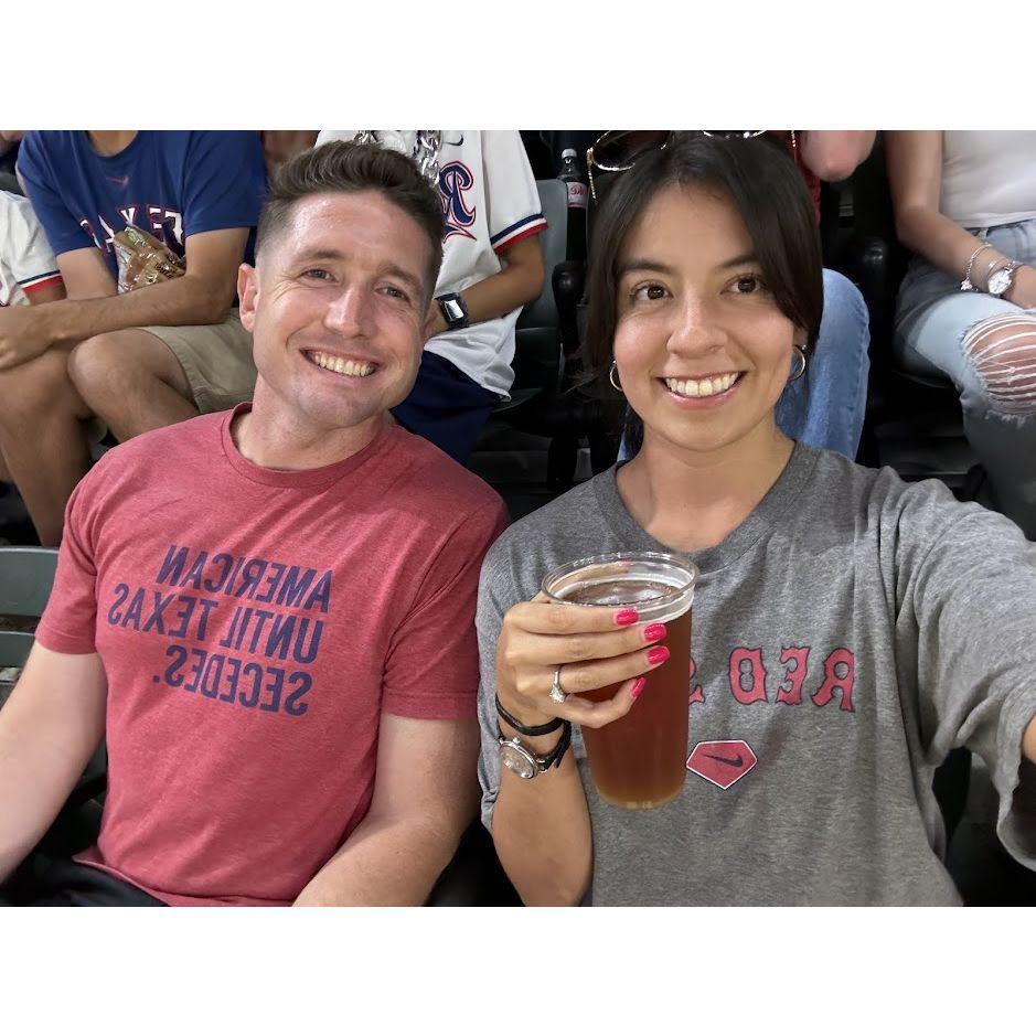 Our first Ranger's game together (August 2024)