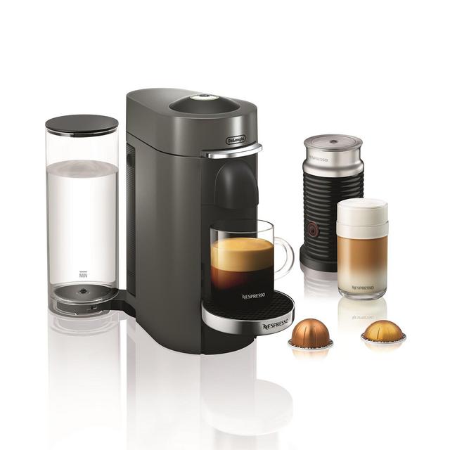 Nespresso by De'Longhi Vertuo Plus Deluxe Coffee & Espresso Maker with Aerocinno Frother