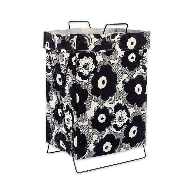 Design Imports Big Blooms Metal Frame Laundry Basket