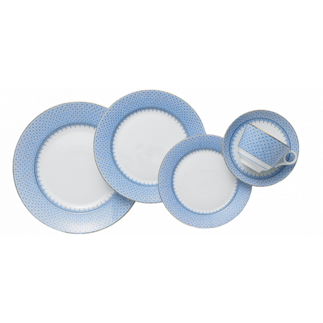 Mottahedeh Cornflower Lace 5PC Place Setting