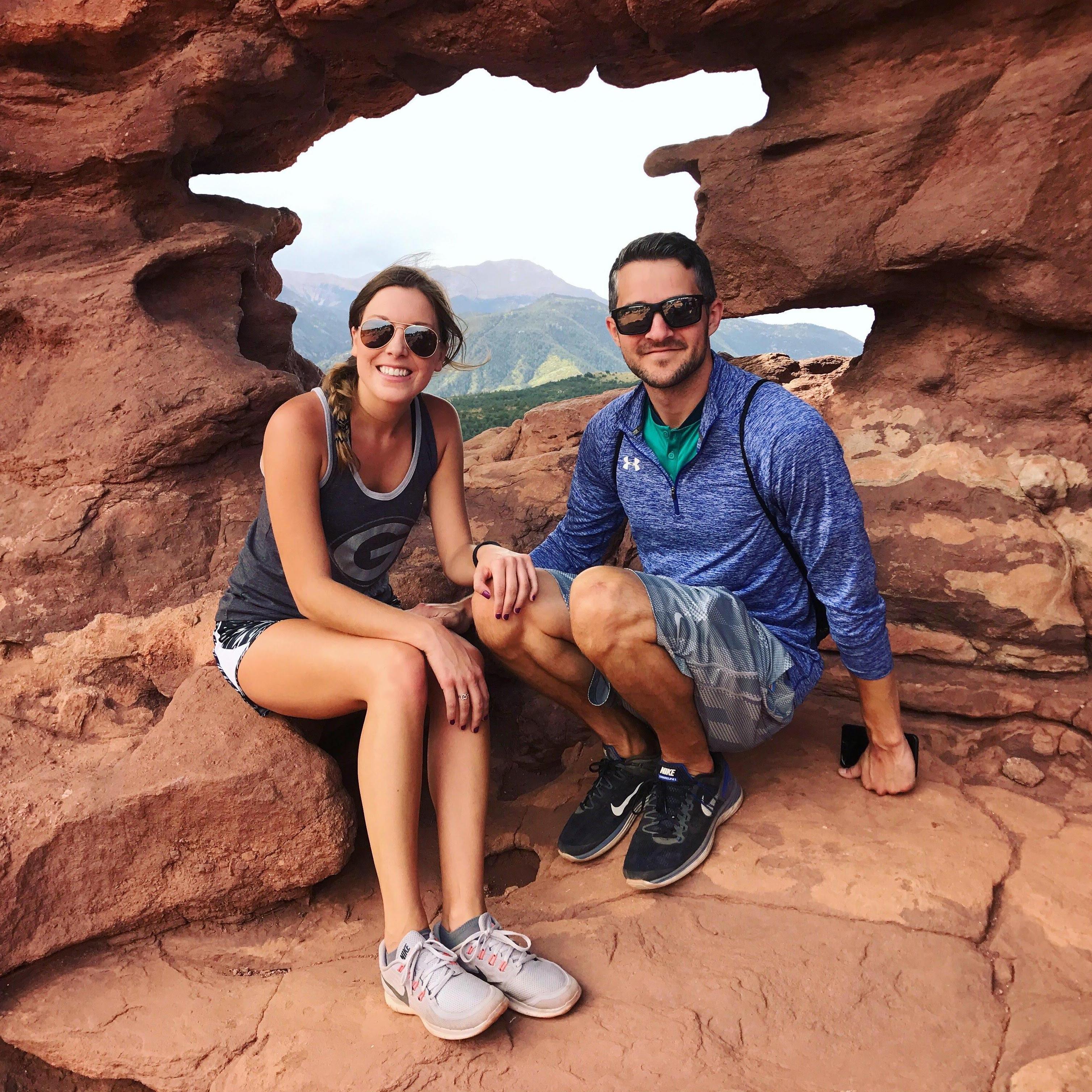 Garden of the gods in Colorado