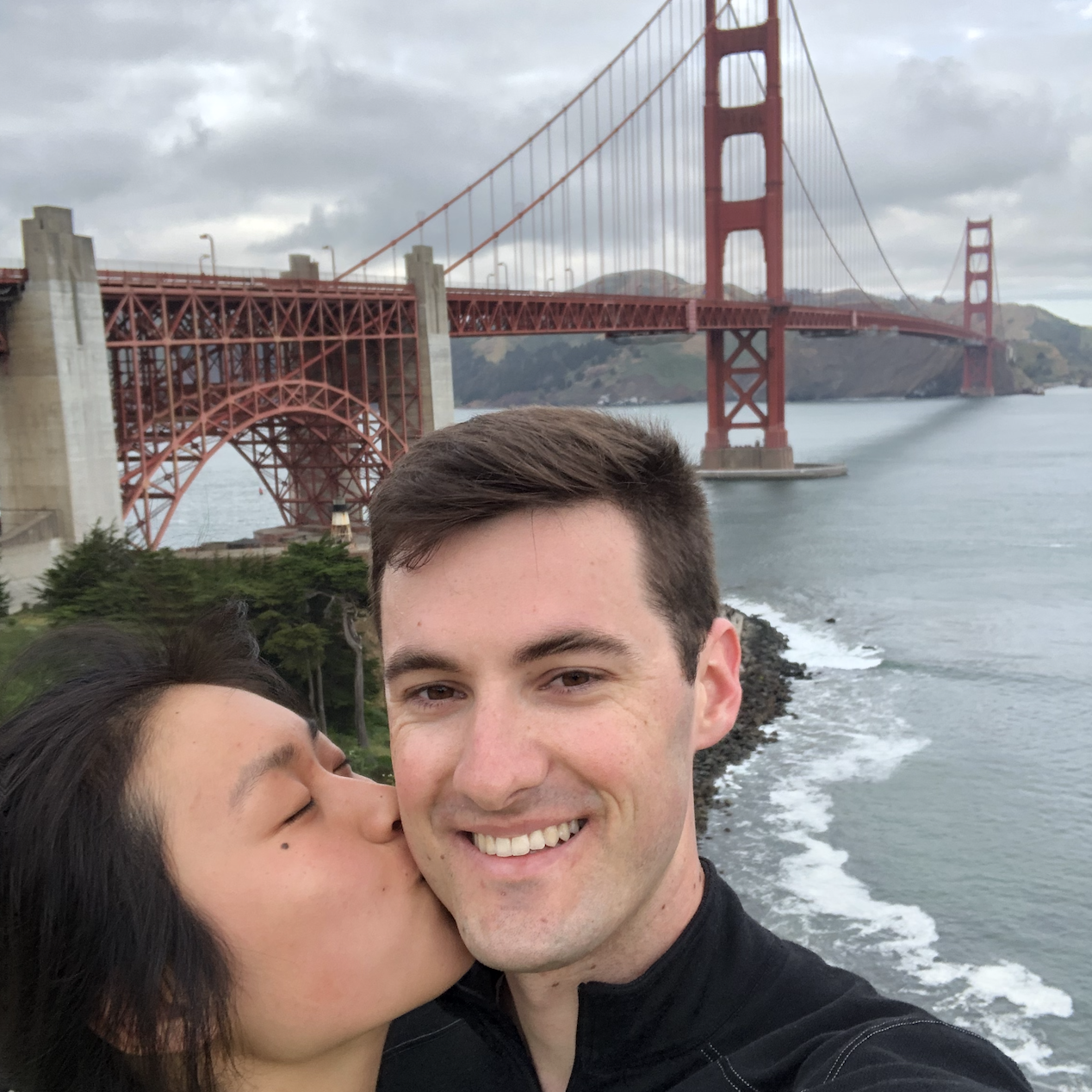 A quick stop by the Golden Gate Bridge while running through San Francisco.