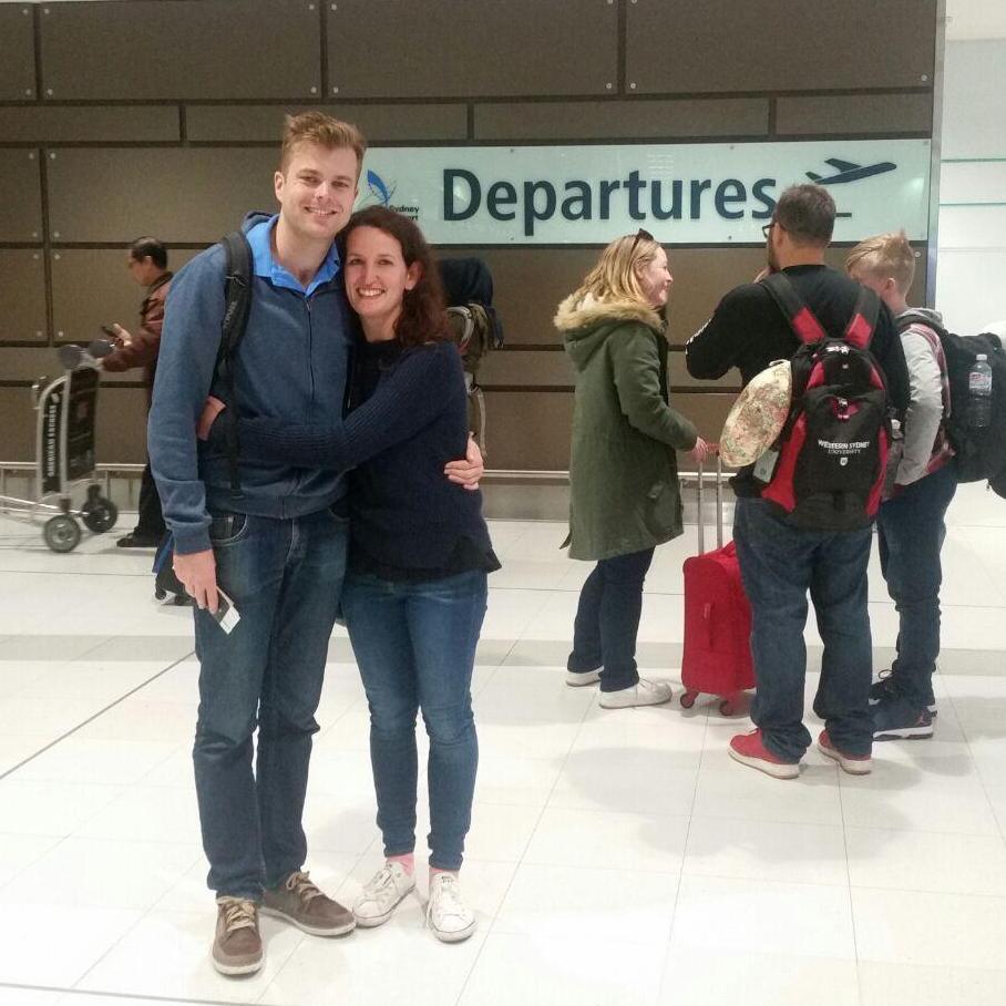 One of our farewells during long distance - we got used to these!