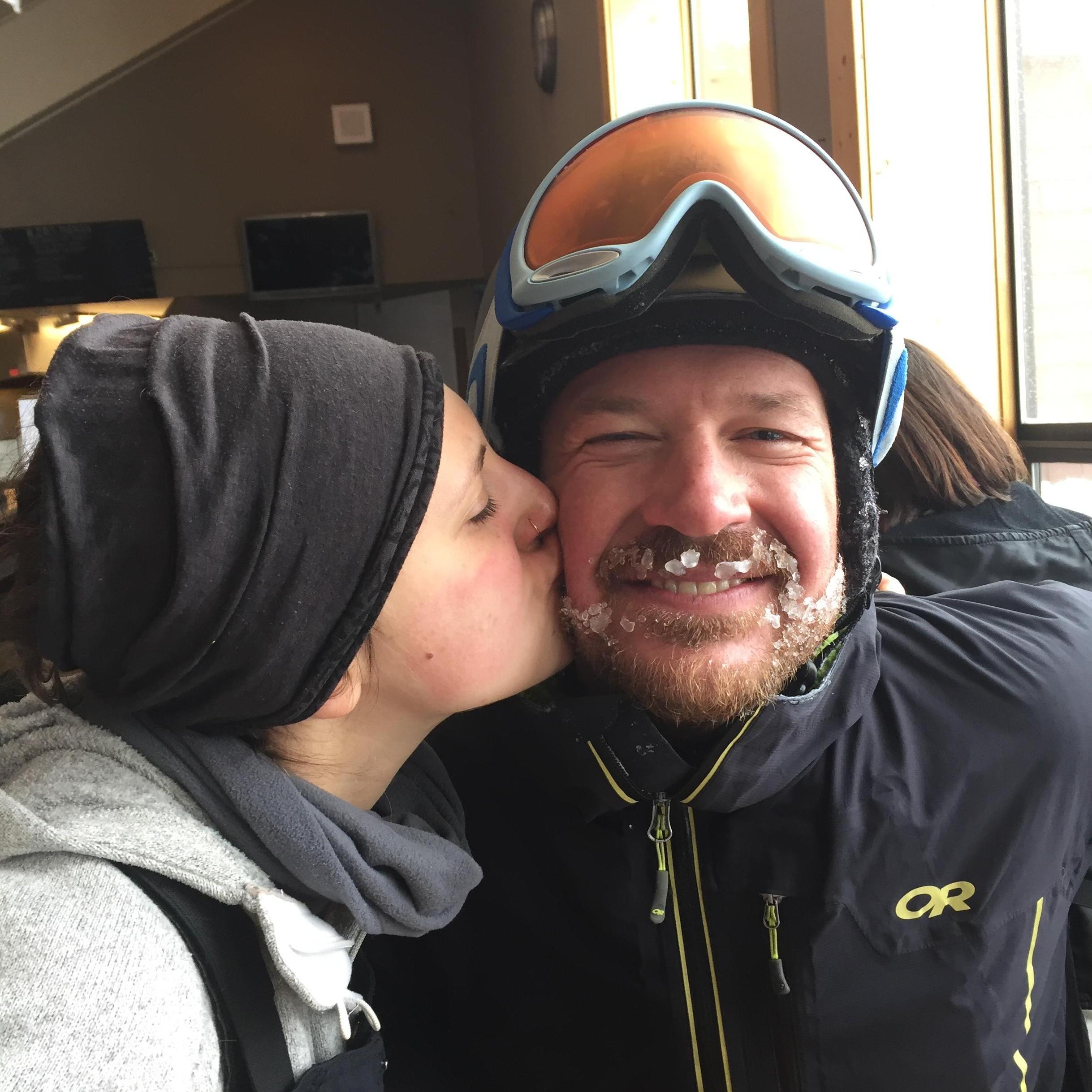 Ice in the beard, smile on the face.