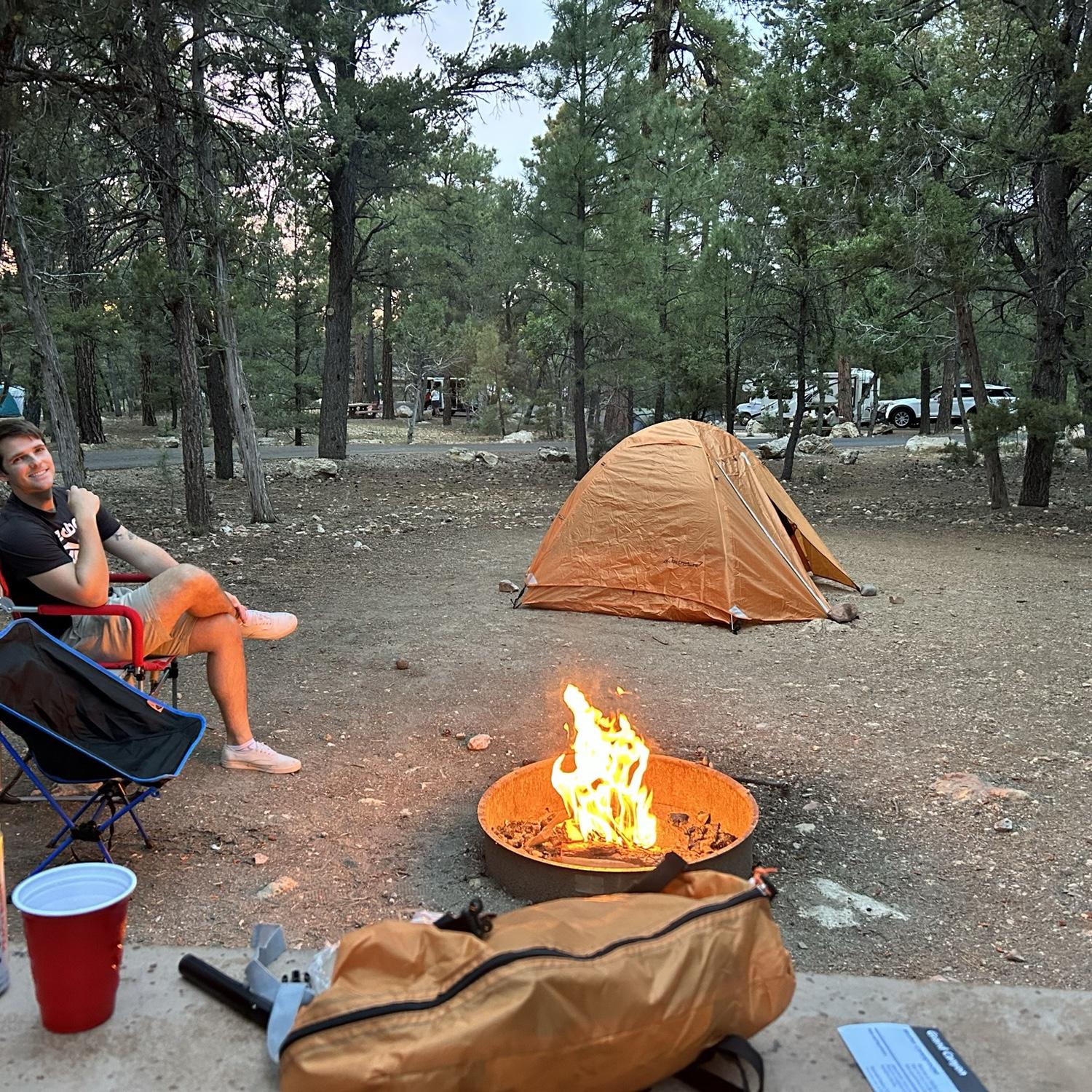 Our first time camping together