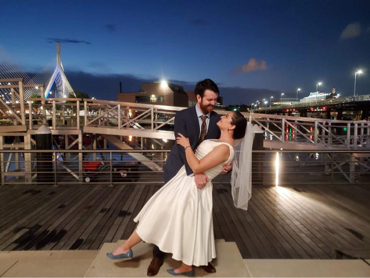 At our micro and legal wedding last Summer! But this is the one where we get to PARTY!