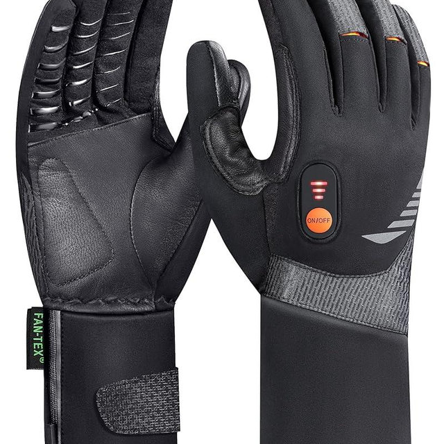 Luckcolor Heated Gloves for Men Women, Rechargeable Waterproof Heated Work Gloves with Arthritis Raynaud's Relief for Ski Golf Hiking Driving