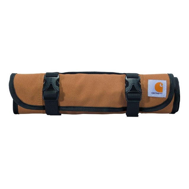 Carhartt 18 Pocket Utility Roll, Durable Water-Resistant Tool Organization Roll Bag