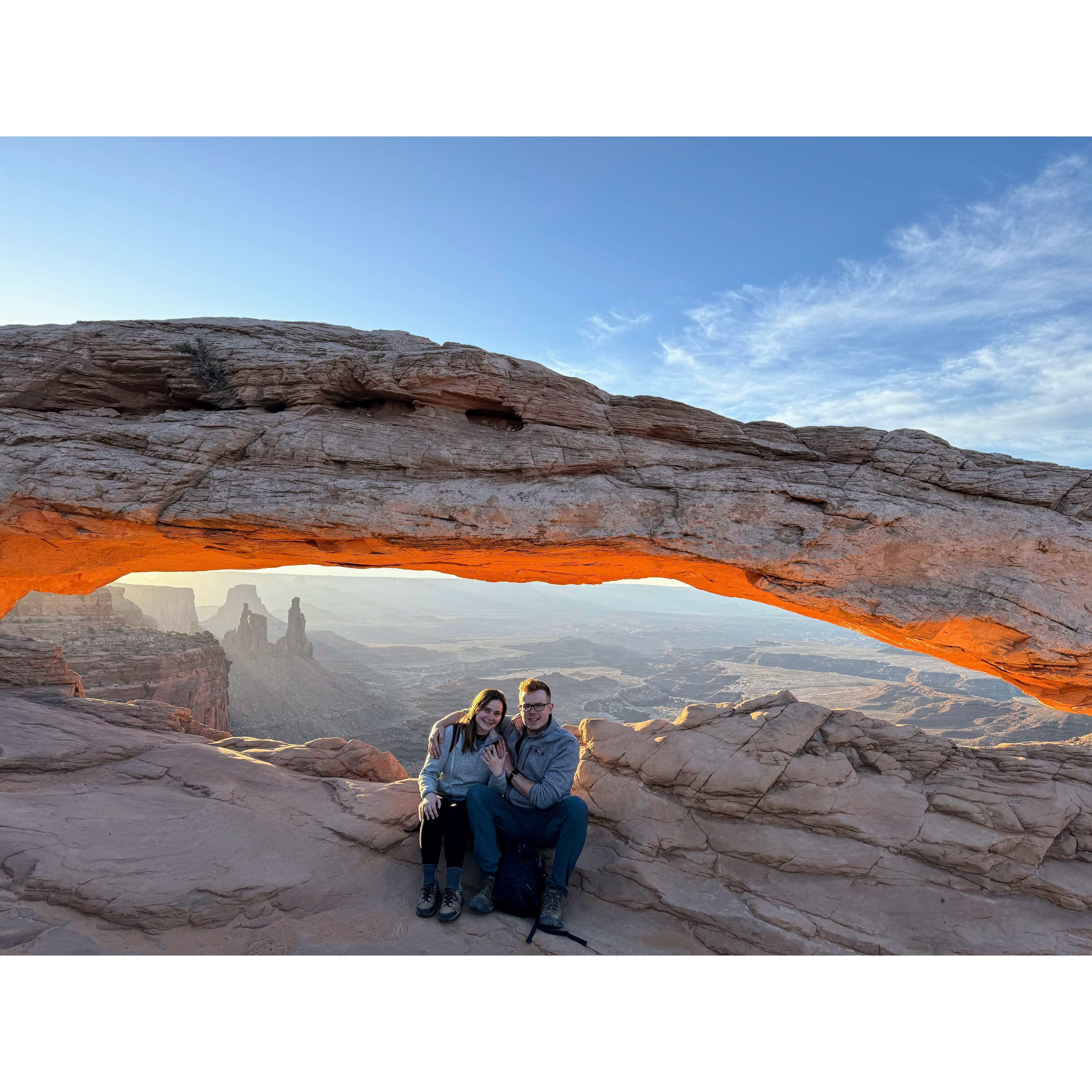 Our engagement at Canyonlands National Park