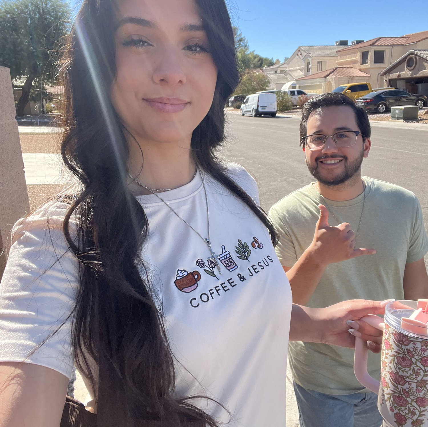 A recent photo of us evangelizing !! ♡