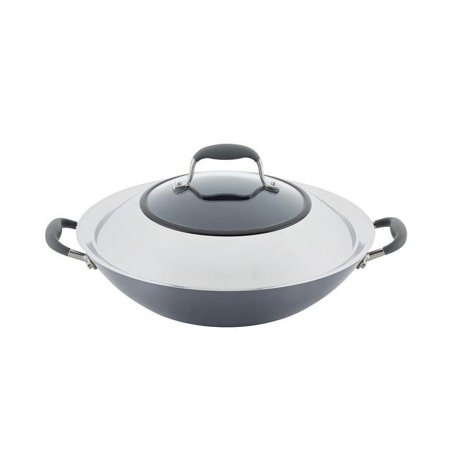 Anolon Advanced Home Hard-Anodized 14" Nonstick Wok with Side Handles