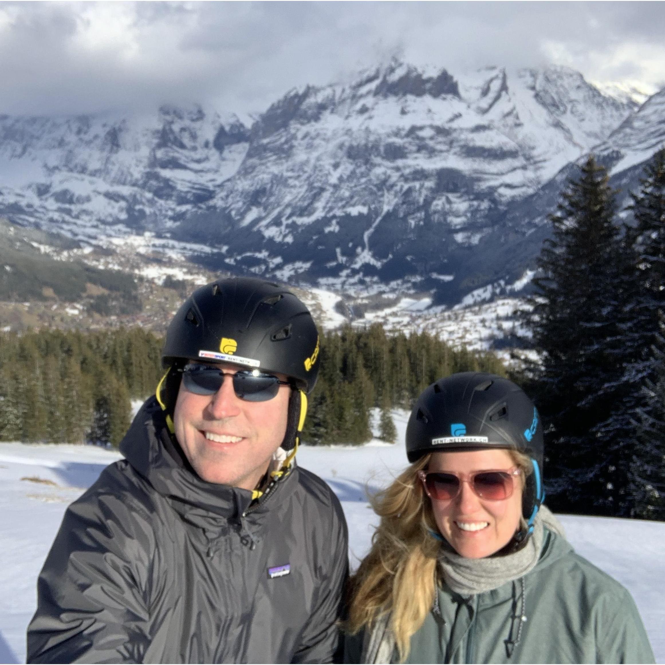 Sledging in Grindelwald, Switzerland