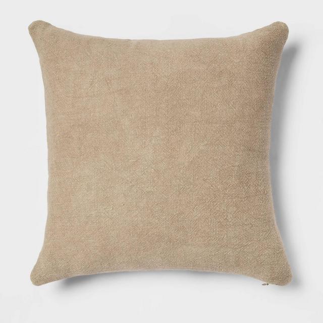 Linen Square Throw Pillow Sage - Threshold™